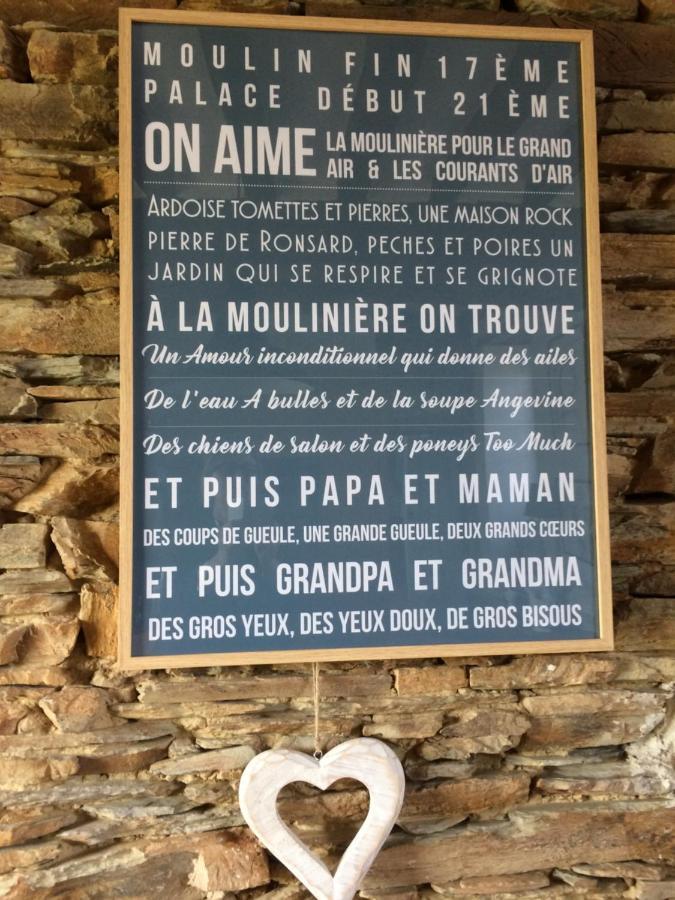 La Mouliniere, Jolie Longere Du Xviie Bed & Breakfast La Jaille-Yvon Exterior foto